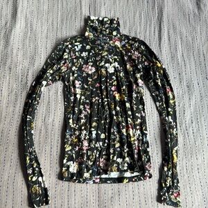 R13 floral skinny turtleneck